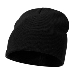 Rib-knit versatile beanie, ideal for cold weather, Elevate™ black colour