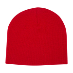 Rib-knit versatile beanie, ideal for cold weather, Elevate™ red colour