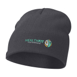 Rib-knit versatile beanie, ideal for cold weather, Elevate™ dark grey colour
