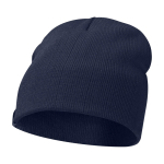 Rib-knit versatile beanie, ideal for cold weather, Elevate™ navy-blue colour