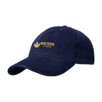 Classic versatile cap, recycled corduroy, 6 panels, 280 g/m2 navy-blue colour