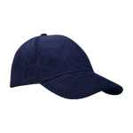 Classic versatile cap, recycled corduroy, 6 panels, 280 g/m2 navy-blue colour