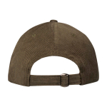 Classic versatile cap, recycled corduroy, 6 panels, 280 g/m2 dark green colour