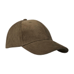 Classic versatile cap, recycled corduroy, 6 panels, 280 g/m2 dark green colour