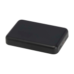 Magnetic wireless power bank, recycled plastic, 5,000 mAh black colour
