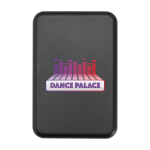 Magnetic wireless power bank, recycled plastic, 5,000 mAh black colour