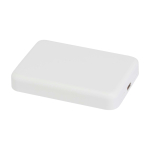 Magnetic wireless power bank, recycled plastic, 5,000 mAh white colour