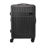 Expandable trolley, recycled plastic, impact-resistant black colour