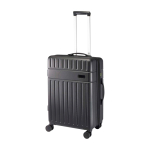 Expandable trolley, recycled plastic, impact-resistant black colour