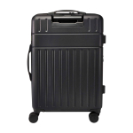 Expandable trolley, recycled plastic, impact-resistant black colour