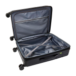Expandable trolley, recycled plastic, impact-resistant black colour