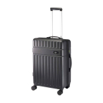 Expandable trolley, recycled plastic, impact-resistant black colour