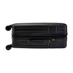 Expandable trolley, recycled plastic, impact-resistant black colour