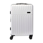 Expandable trolley, recycled plastic, impact-resistant silver colour