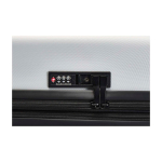 Expandable trolley, recycled plastic, impact-resistant silver colour