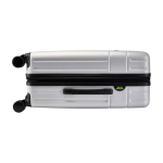 Expandable trolley, recycled plastic, impact-resistant silver colour