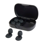 High-quality silicone earplugs, for sleeping, studying, travelling black colour