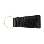 Elegant recycled plastic keyring, for keys or bags black colour
