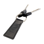 Elegant recycled plastic keyring, for keys or bags black colour