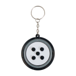 Anti-stress keyring, smooth gyroscope movement black colour second front view