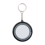 Anti-stress keyring, smooth gyroscope movement black colour second rear view