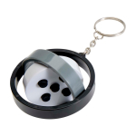 Anti-stress keyring, smooth gyroscope movement black colour second view