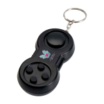 Fun anti-stress keyring, ideal for relaxation black colour pad printing view