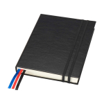 Hard cover notebook, recycled plastic, daily planner, A5 black colour