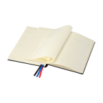 Hard cover notebook, recycled plastic, daily planner, A5 black colour