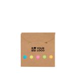 Mini sticky notes block, 125 small coloured notes, 25 large notes