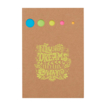 Wooden bookmark, small and large sticky notes natural colour