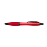 Recycled plastic pen, black details, black ink red colour