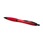 Recycled plastic pen, black details, black ink red colour