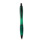 Recycled plastic pen, black details, black ink green colour