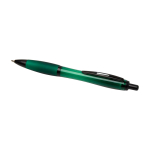 Recycled plastic pen, black details, black ink green colour
