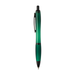 Recycled plastic pen, black details, black ink green colour