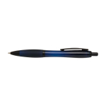Recycled plastic pen, black details, black ink navy-blue colour