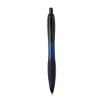 Recycled plastic pen, black details, black ink navy-blue colour