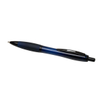 Recycled plastic pen, black details, black ink navy-blue colour