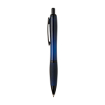 Recycled plastic pen, black details, black ink navy-blue colour