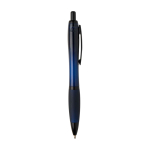 Recycled plastic pen, black details, black ink navy-blue colour