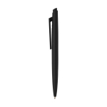 Recycled plastic pen, minimalist design, blue ink black colour