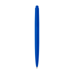 Recycled plastic pen, minimalist design, blue ink royal blue colour