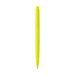 Recycled plastic pen, minimalist design, blue ink lime colour