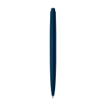 Recycled plastic pen, minimalist design, blue ink navy-blue colour