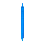 Recycled plastic notebook, pen holder, blue ink blue colour