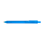 Recycled plastic notebook, pen holder, blue ink blue colour