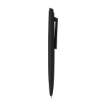 Recycled plastic pen, minimalist design, black ink black colour