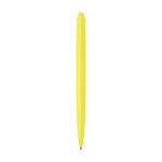 Recycled plastic pen, minimalist design, black ink yellow colour
