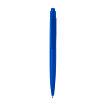 Recycled plastic pen, minimalist design, black ink royal blue colour